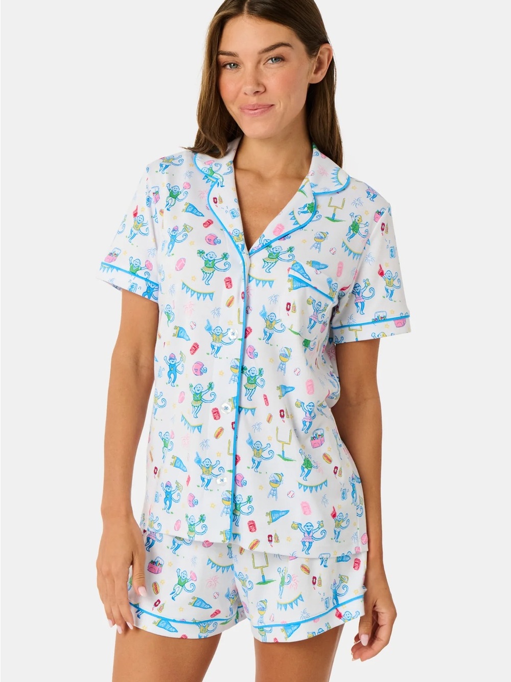 Roller Rabbit Game Day Polo Pajamas